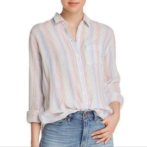 Rails Charli pastel iris stripe button down